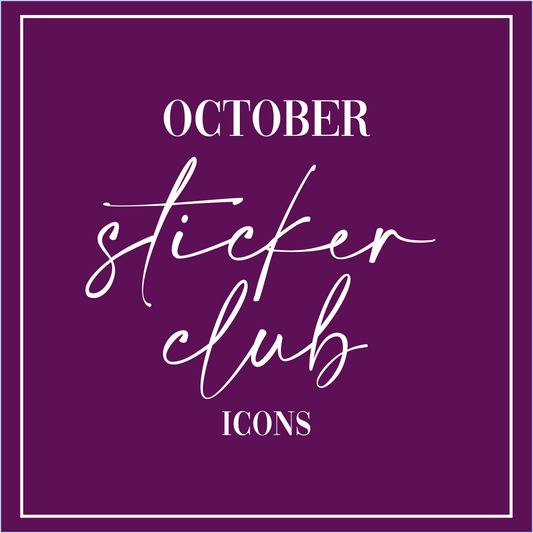 October 2025 - Sticker Club - Icon Sheets