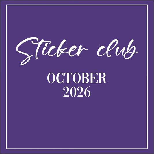 October 2026 - Sticker Club