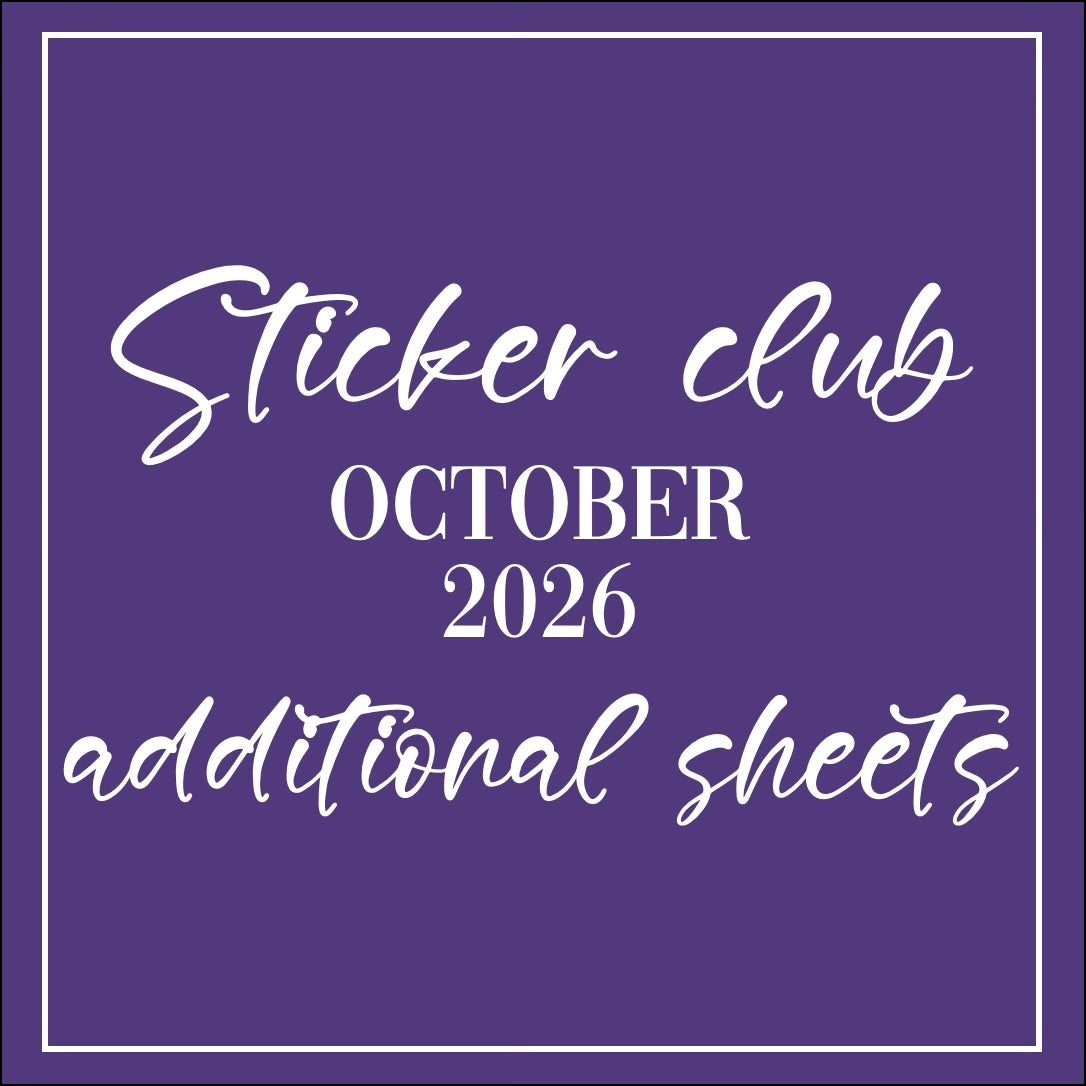 October 2026 - Sticker Club - Extra Single Items