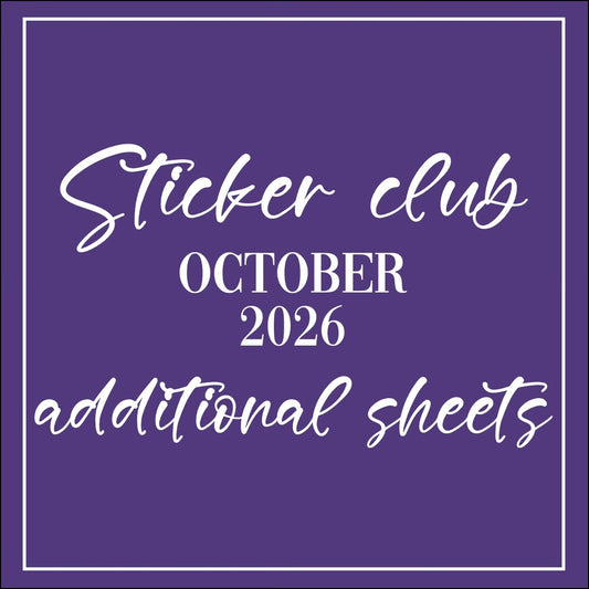 October 2026 - Sticker Club - Extra Single Items