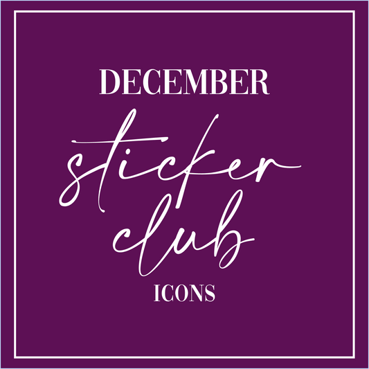 December 2025 - Sticker Club - Icon Sheets