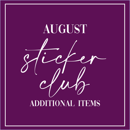 August 2025 - Sticker Club - Extra Single Items