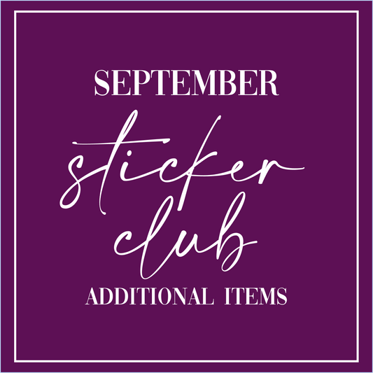 September 2025 - Sticker Club - Extra Single Items