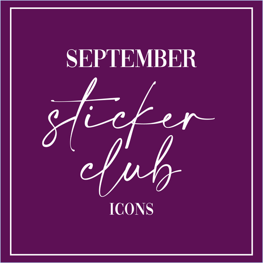 September 2025 - Sticker Club - Icon Sheets