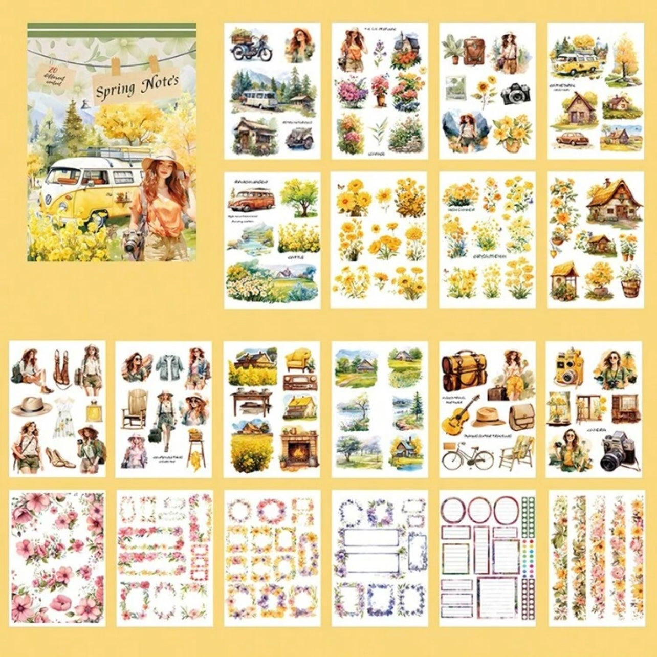 Spring Notes - Sticker book