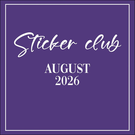 August 2026 - Sticker Club