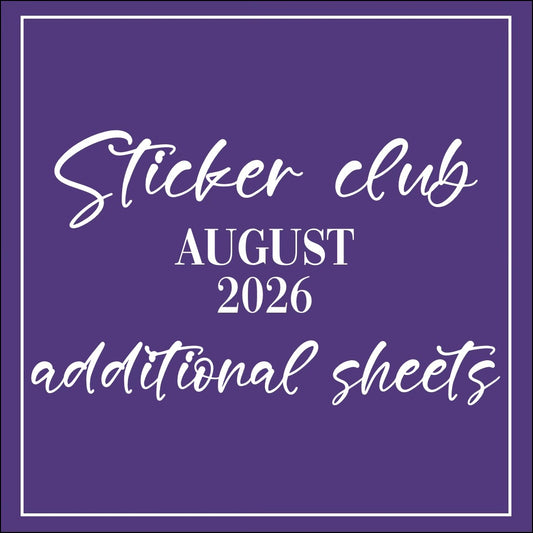 August 2026 - Sticker Club - Extra Single Items