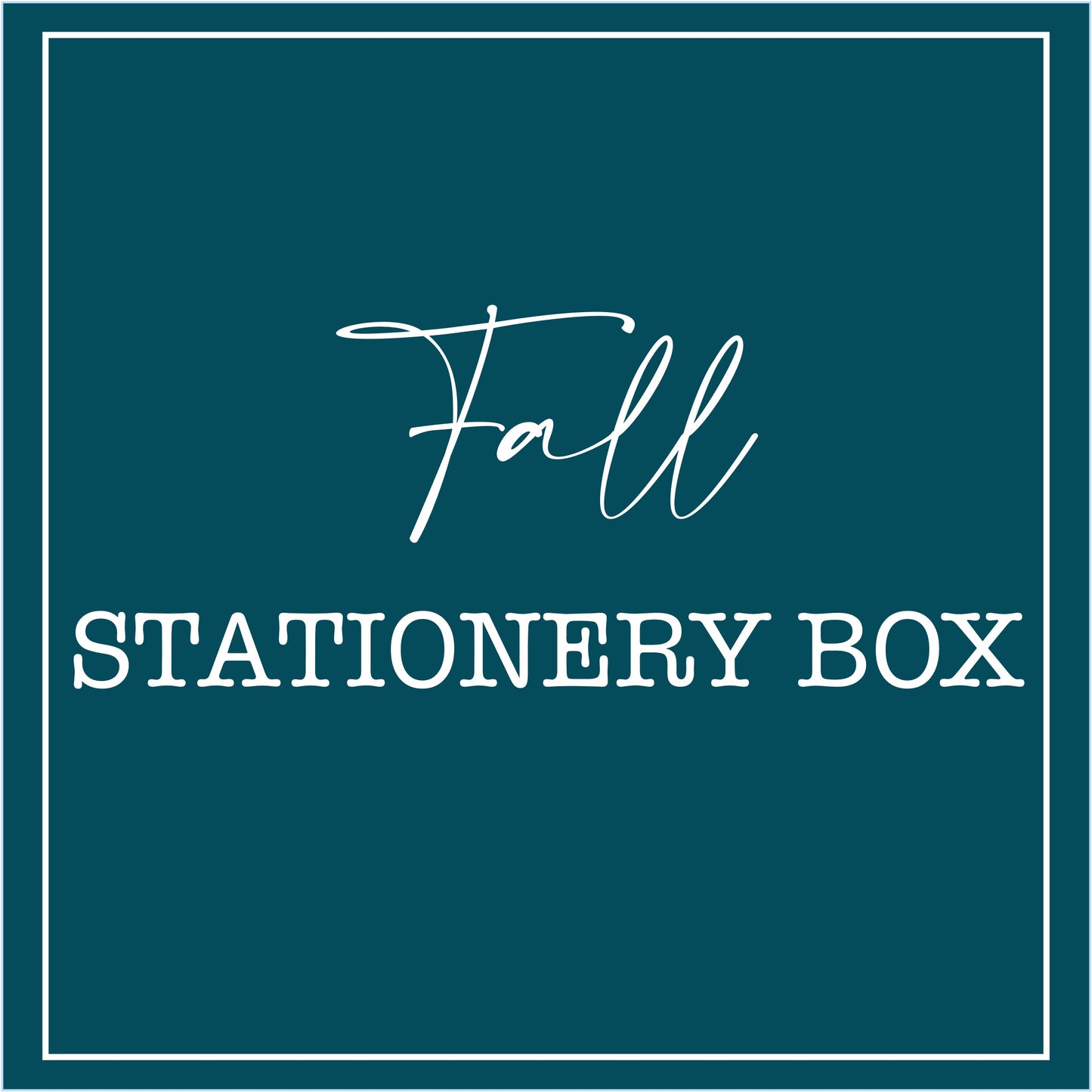 Fall Stationery Box