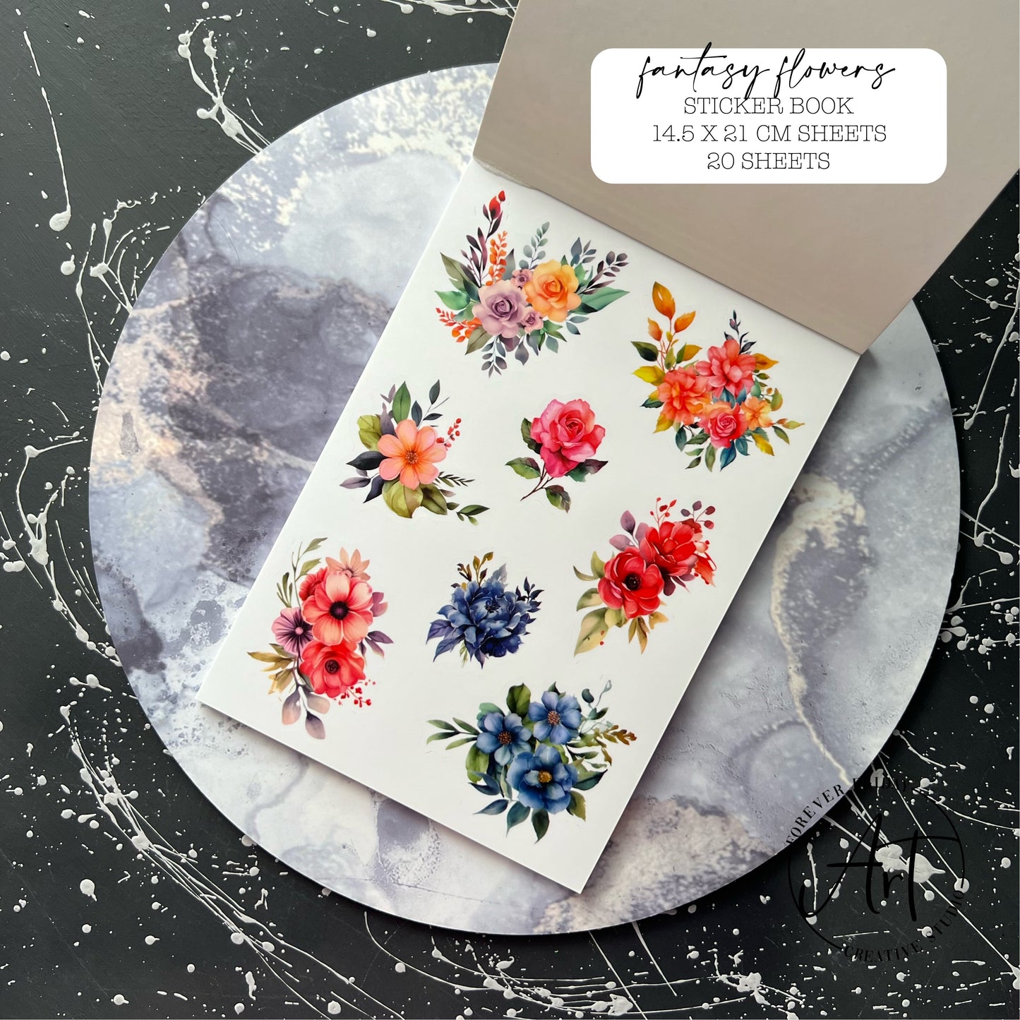 Fantasy Flowers - Sticker book