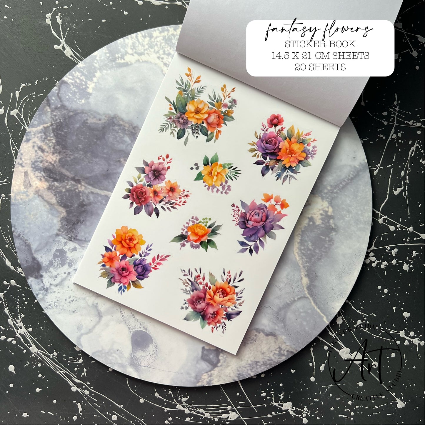 Fantasy Flowers - Sticker book