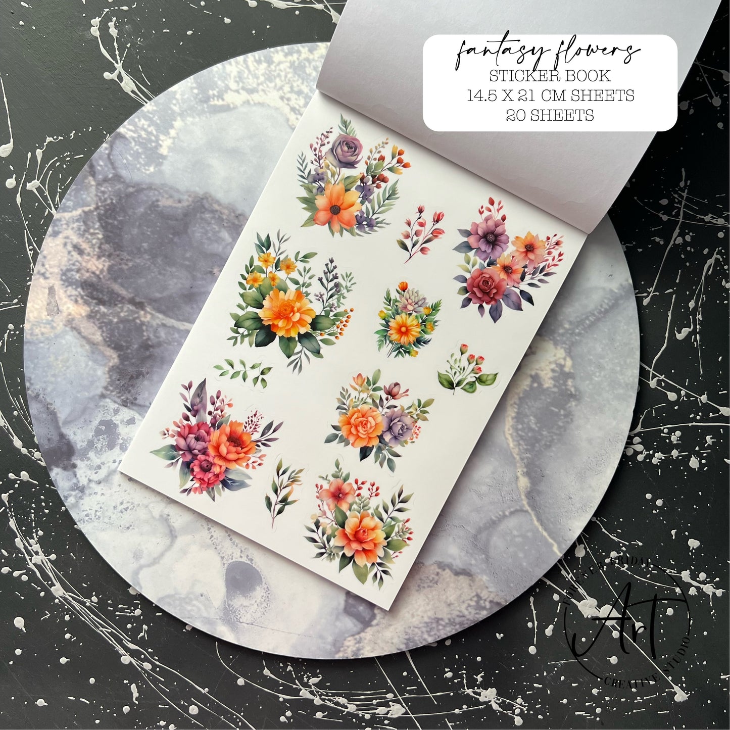 Fantasy Flowers - Sticker book