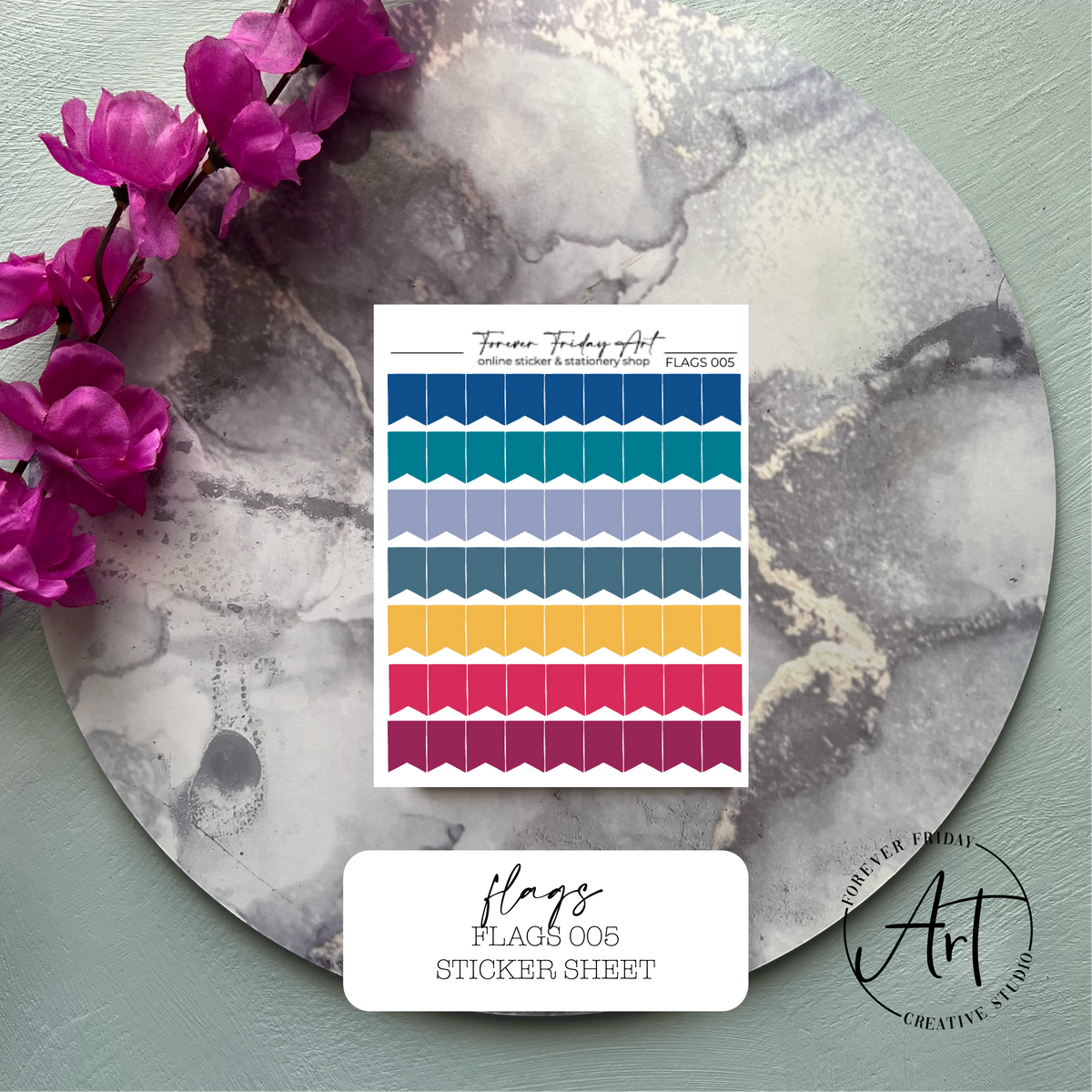 Flags Sticker Sheet FLAGS005 - FLAGS008 – Forever Friday Art