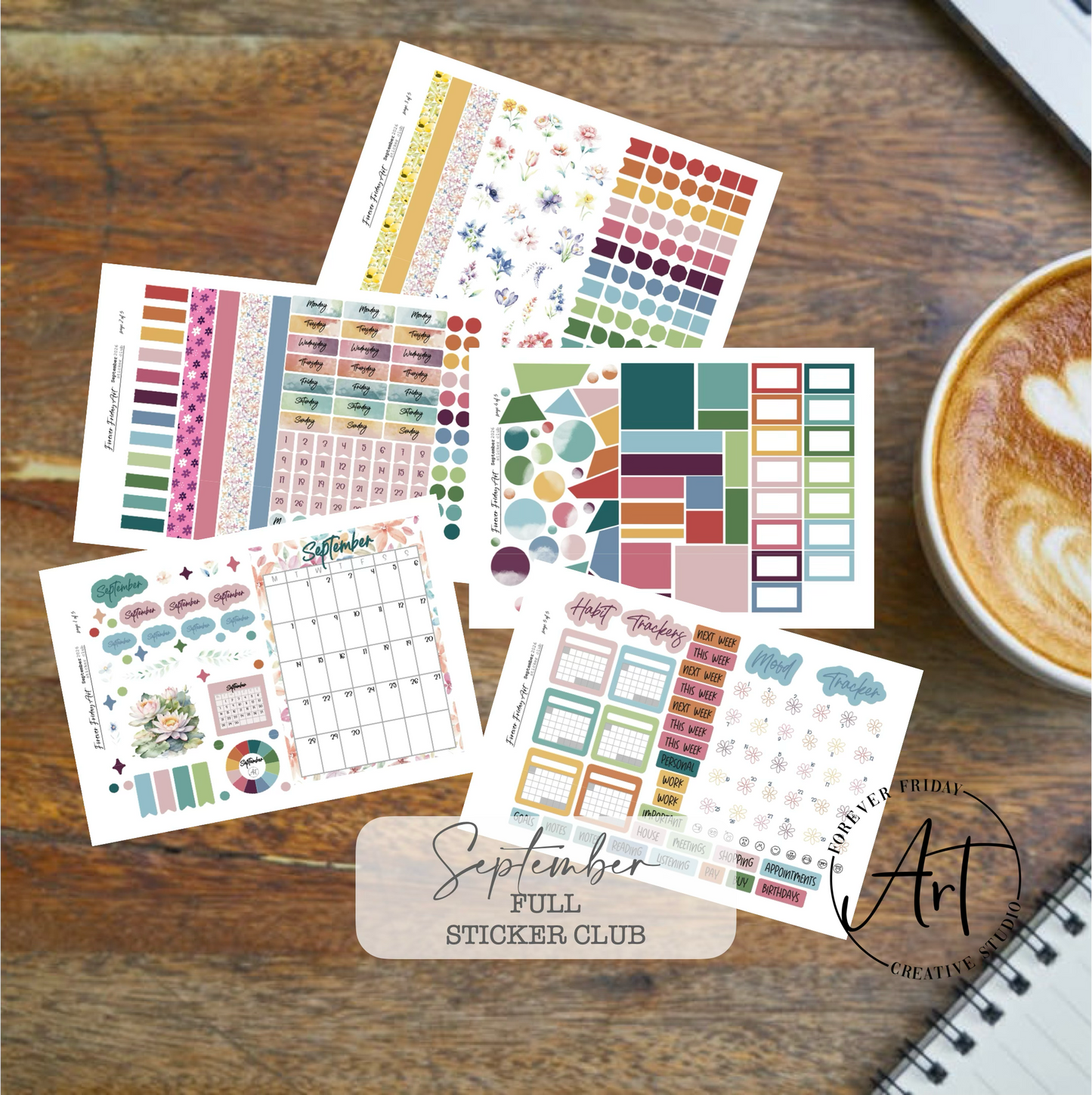 September 2026 - Printable Sticker Club