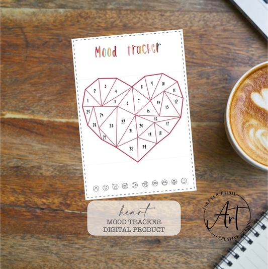Heart Mood Tracker_ Digital Download