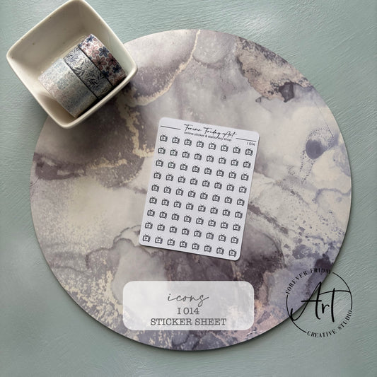 Icons Sticker Sheet - E013 - E016