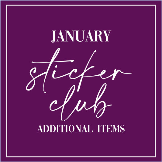 January 2025 - Sticker Club - Extra Single Items