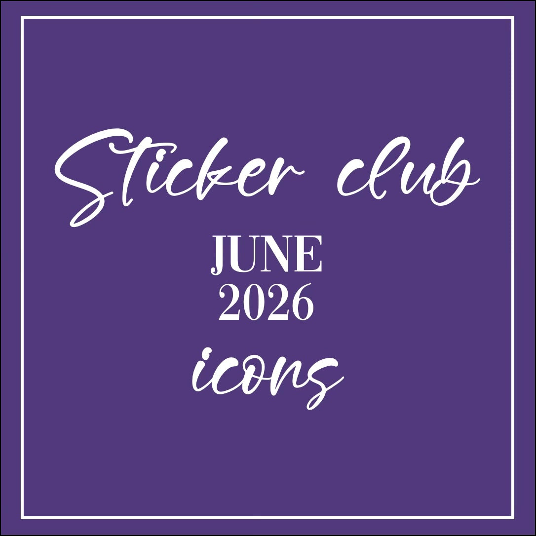June 2026 - Sticker Club - Icon Sheets
