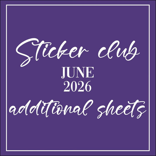 June 2026 - Sticker Club - Extra Single Items