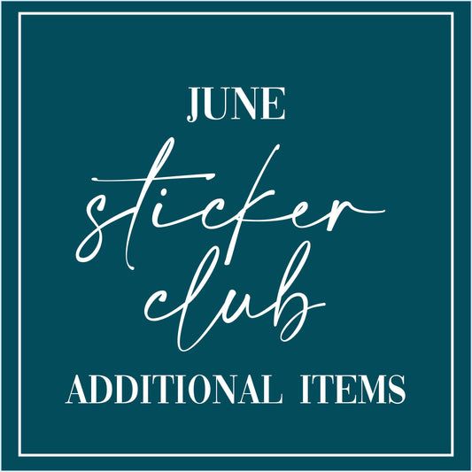 June - Sticker Club - Extra Single Items