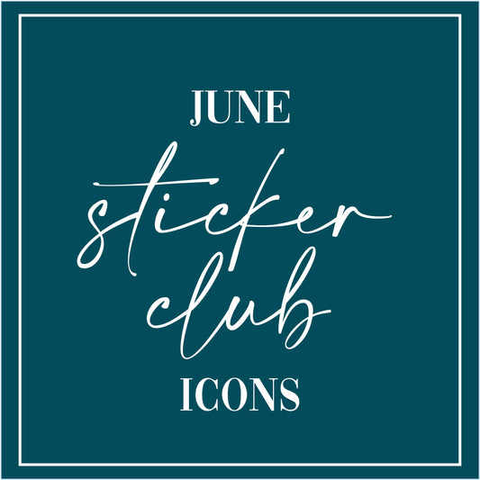 June - Sticker Club - Icon Sticker Sheets