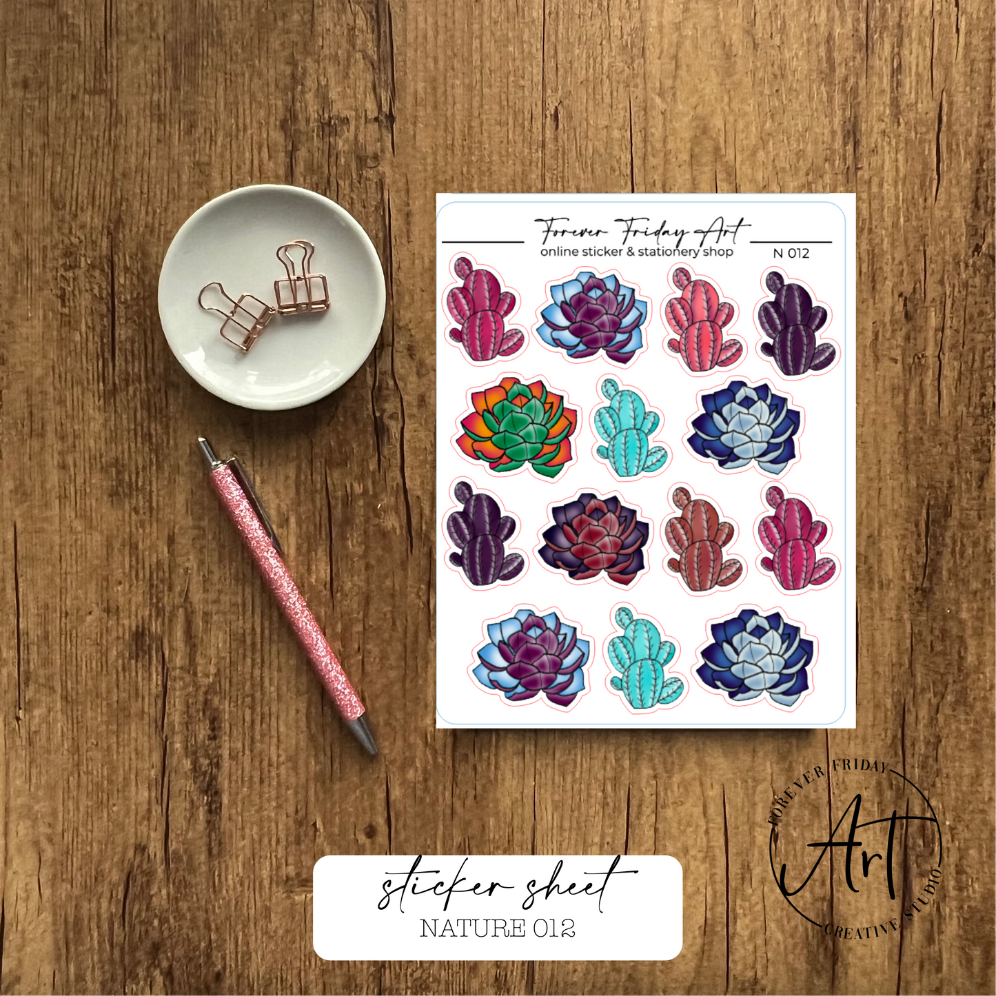 Nature Sticker Sheets N009-N012