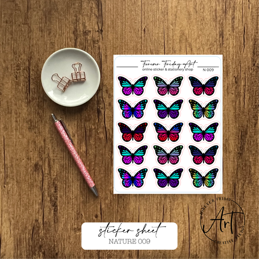 Nature Sticker Sheets N009-N012