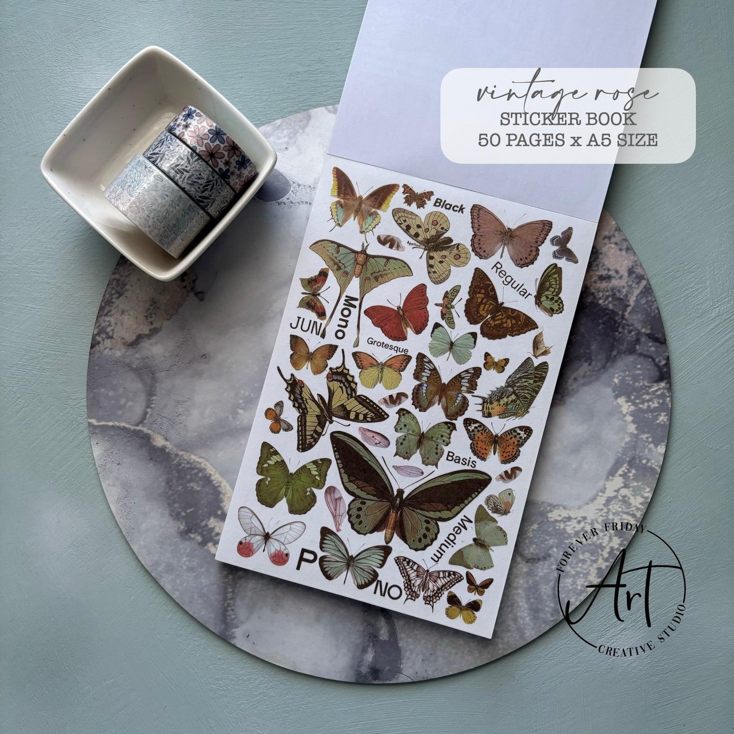 Vintage Rose - Sticker book