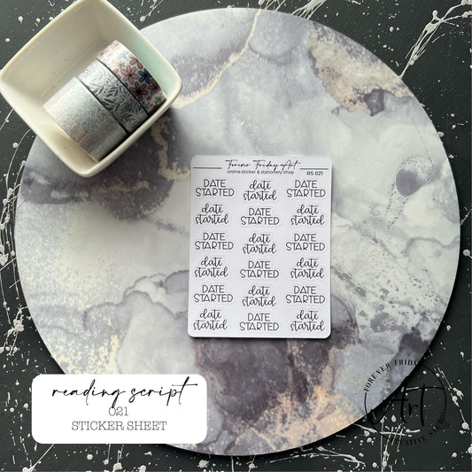 Scrut Sticker Script – Forever Friday Art