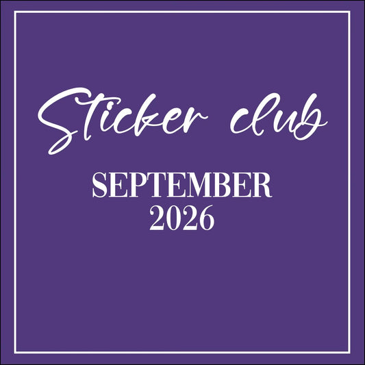 September 2026 - Sticker Club