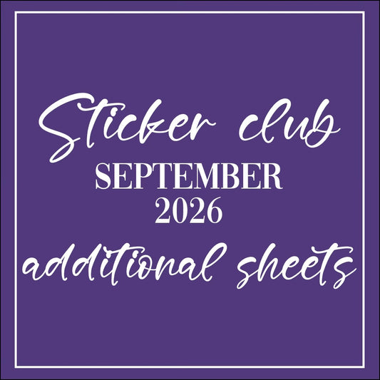 September 2026 - Sticker Club - Extra Single Items