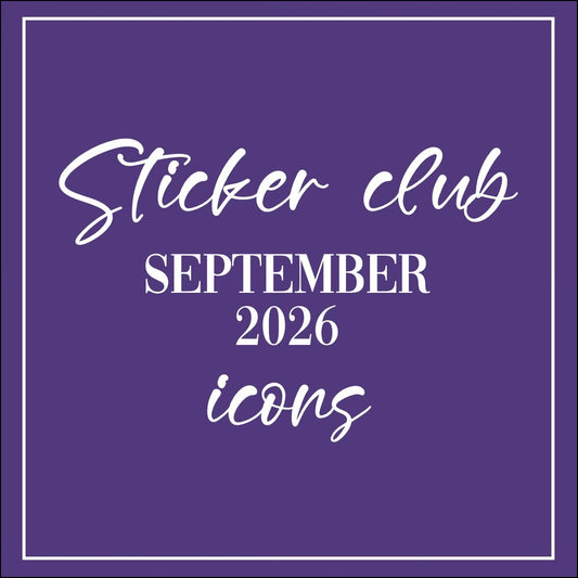 September 2026 - Sticker Club - Icon Sheets