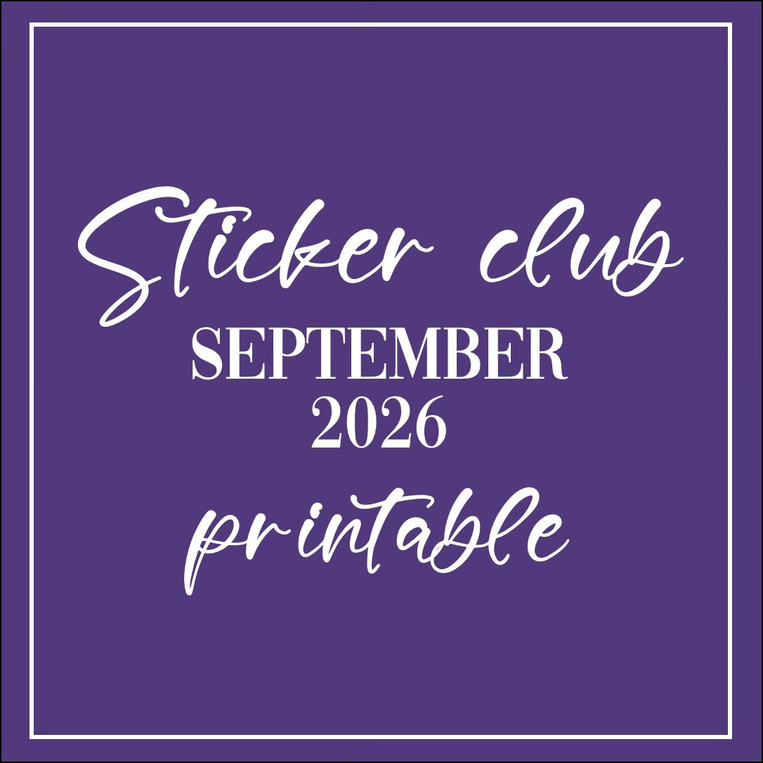 September 2026 - Printable Sticker Club