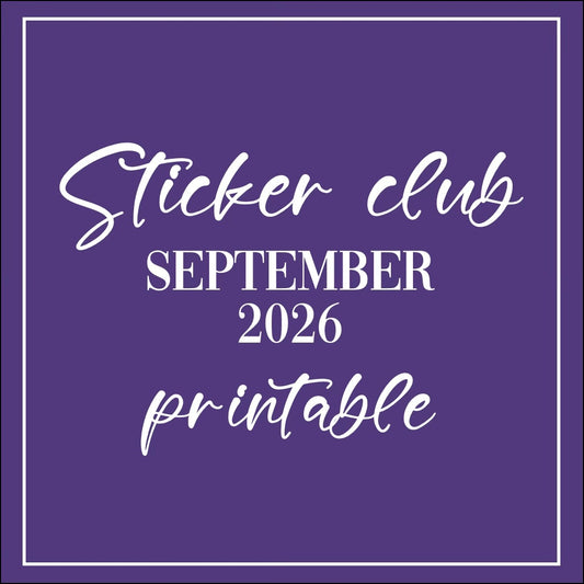 September 2026 - Printable Sticker Club
