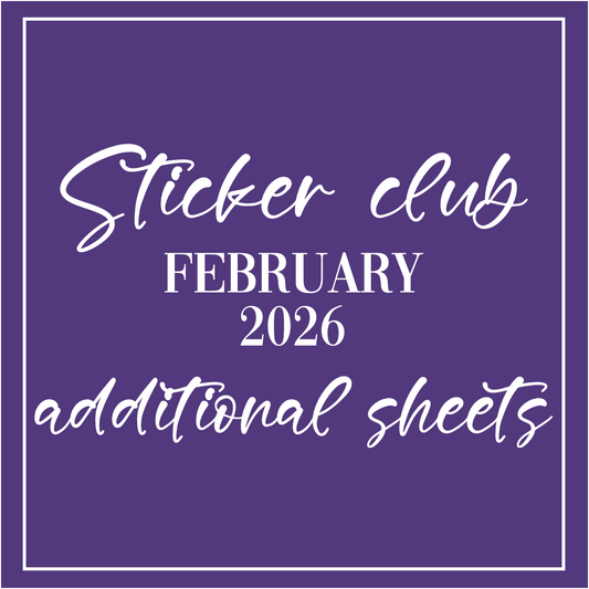 February 2026 - Sticker Club - Extra Single Items