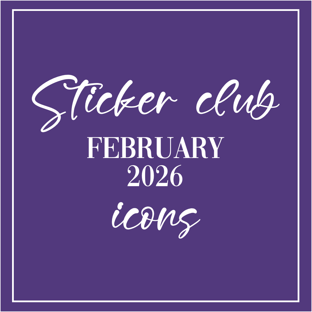 February 2026 - Sticker Club - Icon Sheets