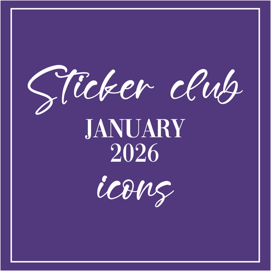 January 2026 - Sticker Club - Icon Sheets