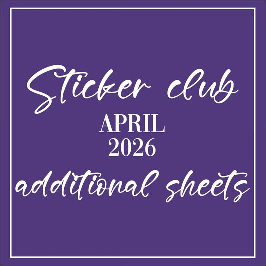 April 2026 - Sticker Club - Extra Single Items