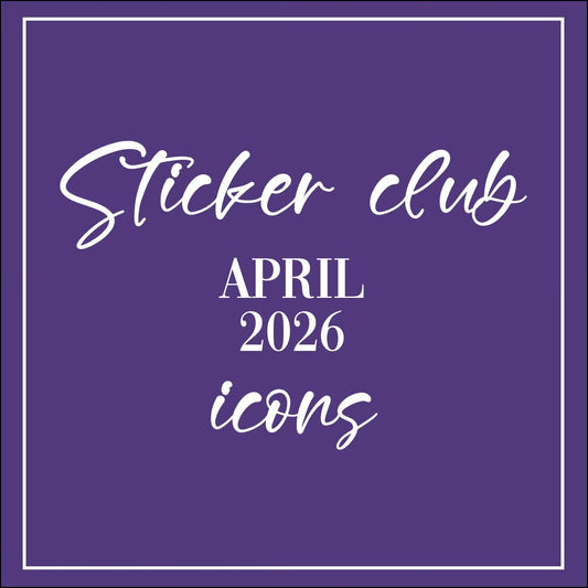 April 2026 - Sticker Club - Icon Sheets