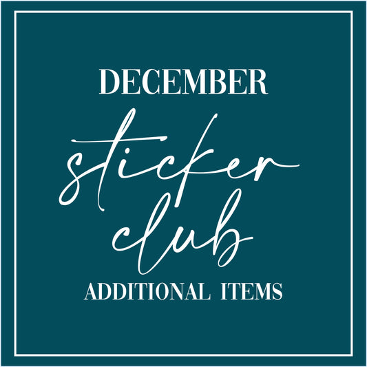 December - Sticker Club - Extra Single Items