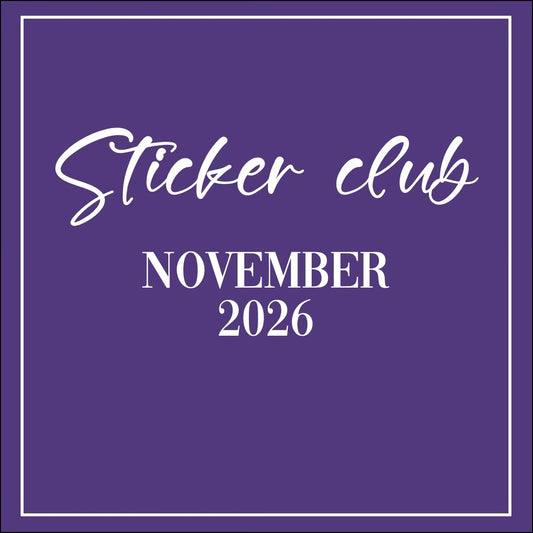November 2026 - Sticker Club