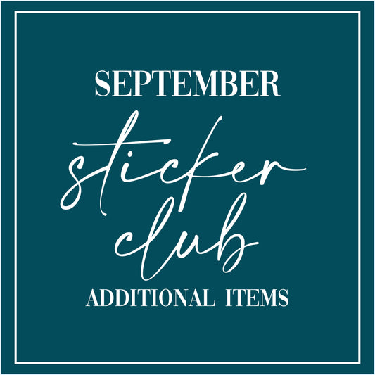 September - Sticker Club - Extra Single Items