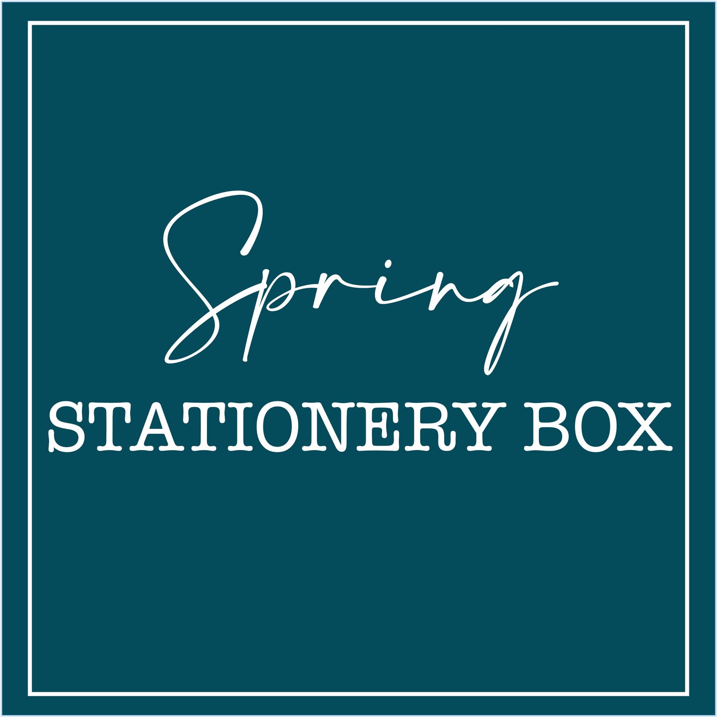 Spring Stationery Box
