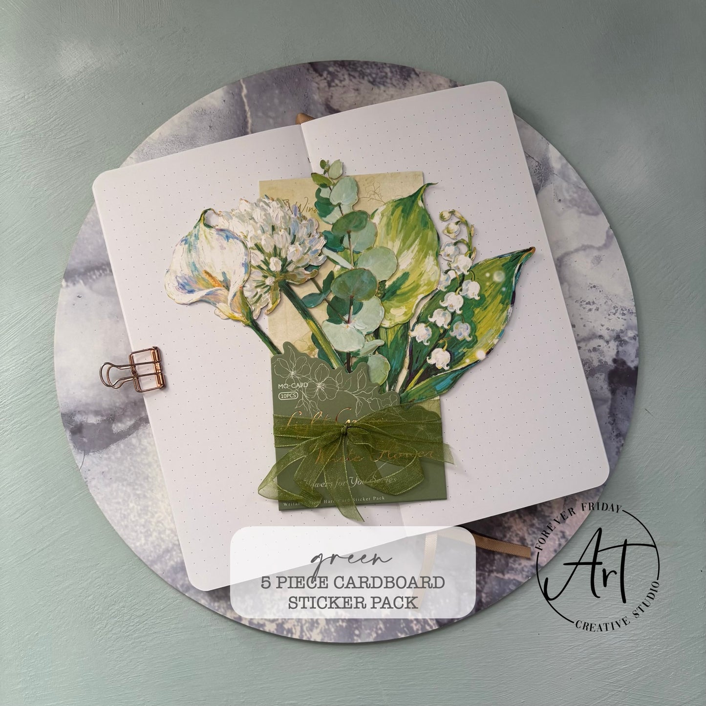 Large Flower - Cardboard Sticker Pack