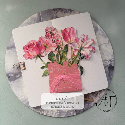 Large Flower - Cardboard Sticker Pack