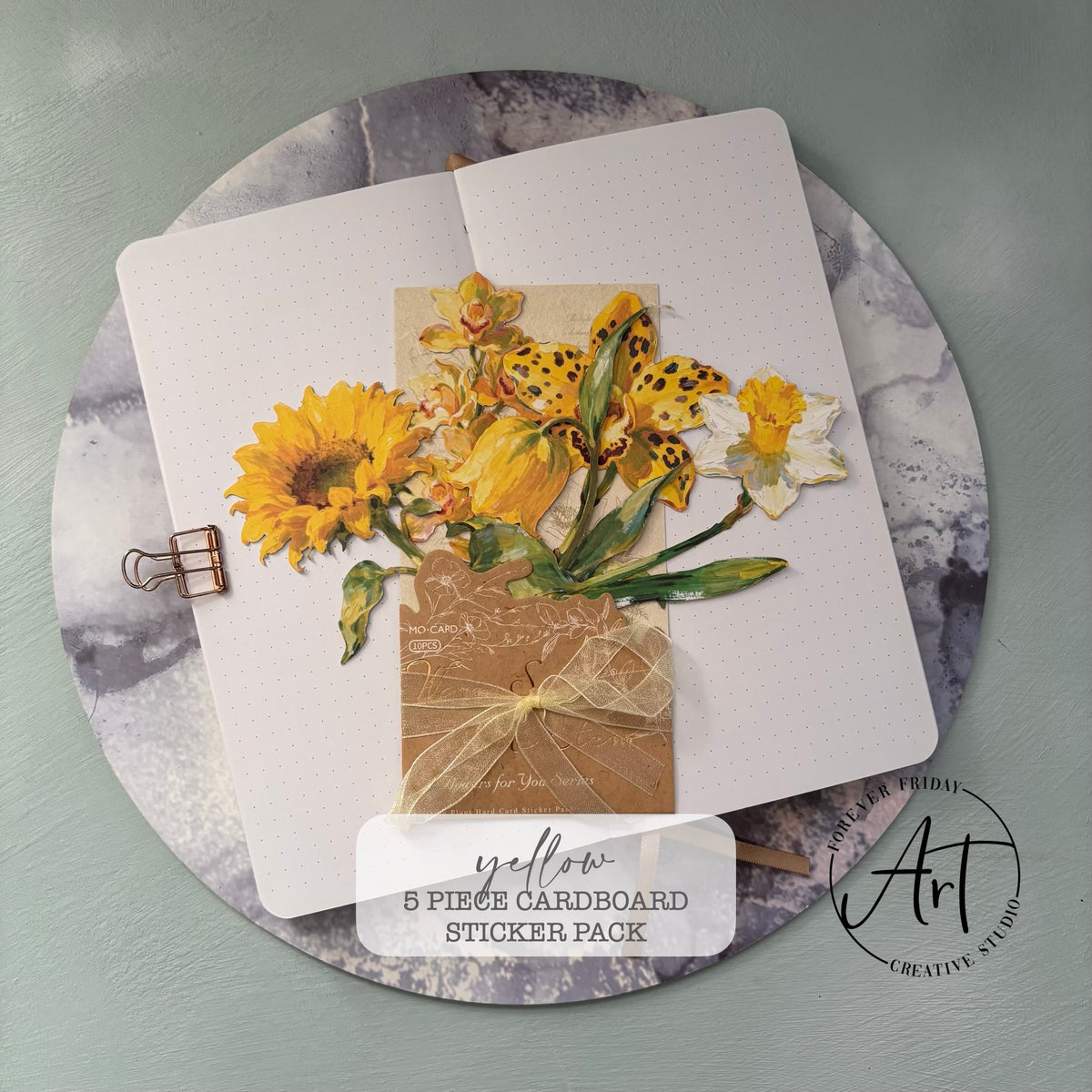 Large Flower - Cardboard Sticker Pack