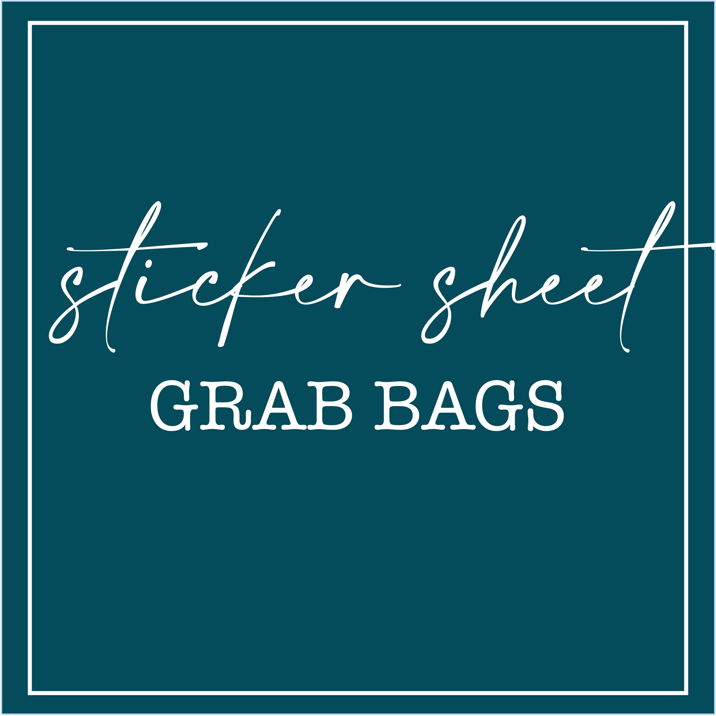 No Grab Sticker Sticker Sheet Grab Bag – Forever Friday Art