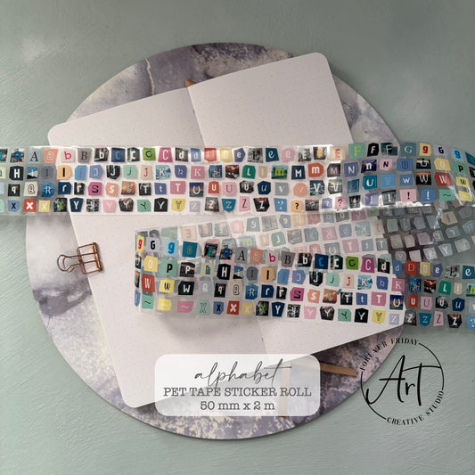 Alphabet - PET Sticker Roll