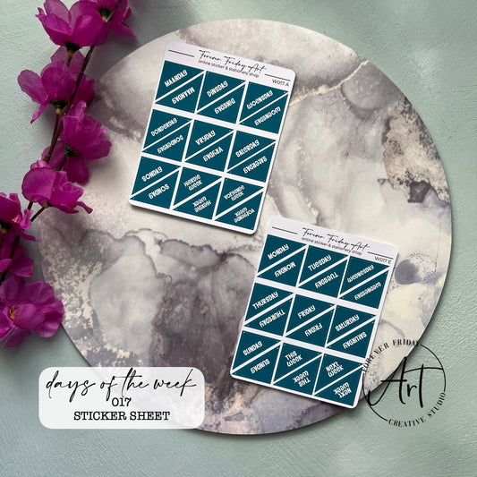 Days Sticker Sheets W017 - W020