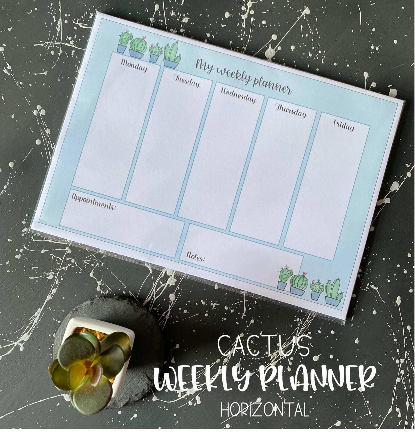 Cactus Weekly Planner