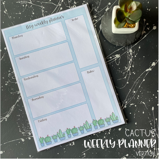 Cactus Weekly Planner